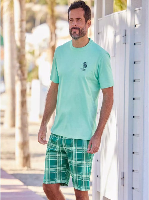 Pyjashort Jersey Paradise Beach  - ATLAS FOR MEN - Kiabi