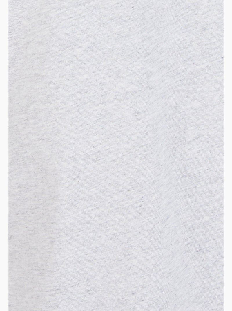 Pyjashort maille jersey pur coton peigné - Damart Gris chiné - Kiabi