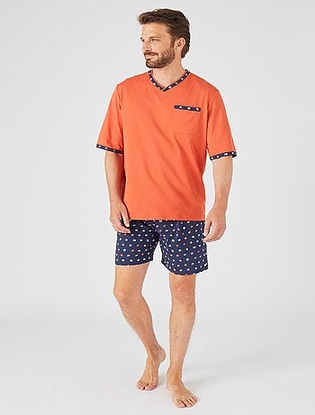 Pyjashort maille jersey pur coton peigné - damart