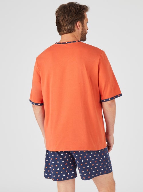 Pyjashort maille jersey pur coton peigné - Damart - Kiabi