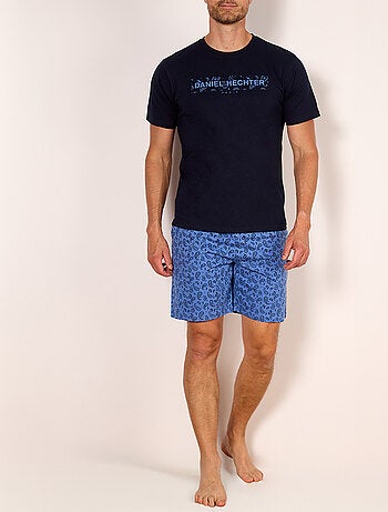 Pyjashort PAISLEY marine - HECHTER