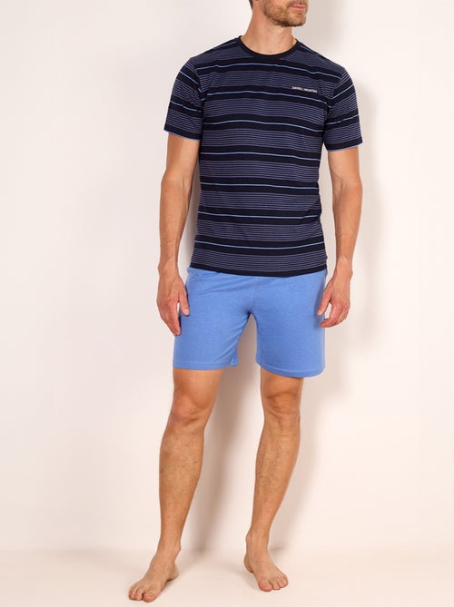 Pyjashort   PAISLEY rayé marine - HECHTER - Kiabi