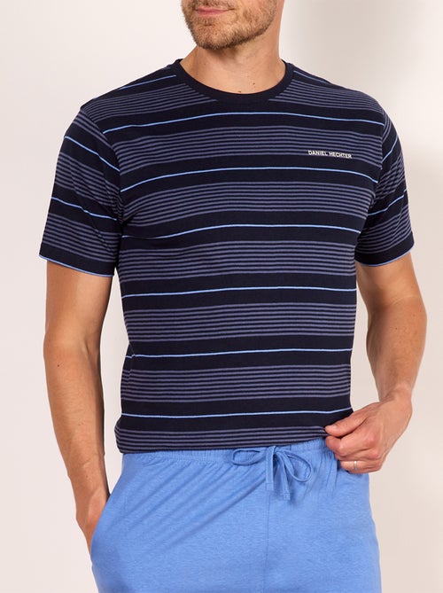 Pyjashort   PAISLEY rayé marine - HECHTER - Kiabi