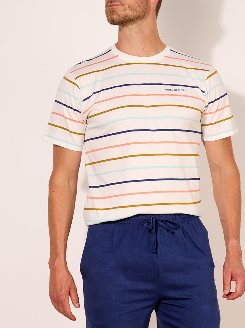 Pyjashort   PASTEL marine - HECHTER Bleu foncé - Kiabi