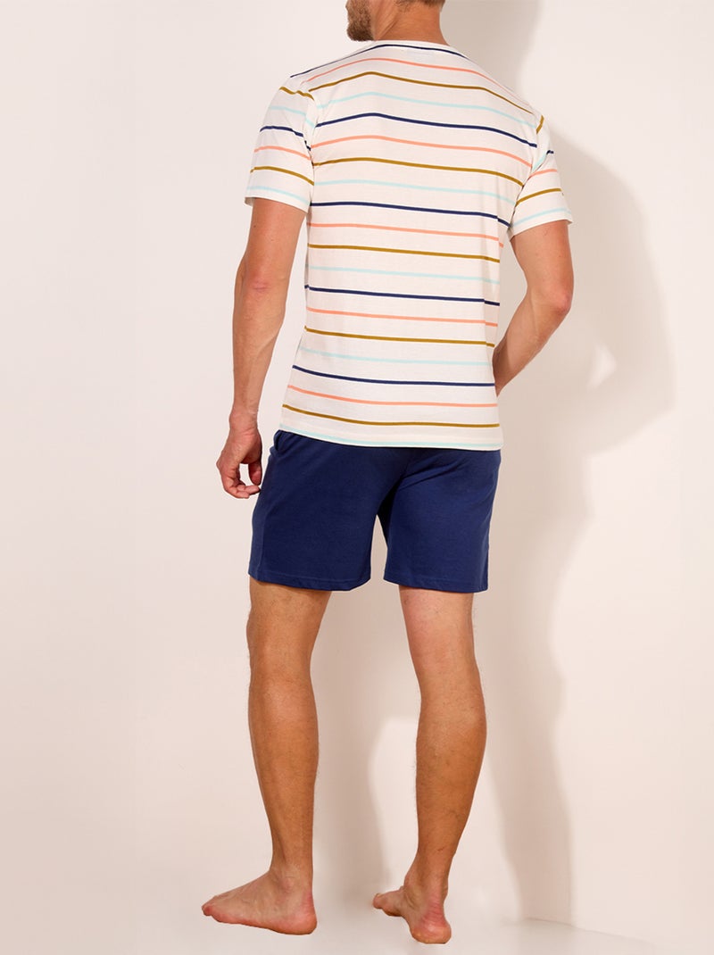 Pyjashort   PASTEL marine - HECHTER Bleu foncé - Kiabi