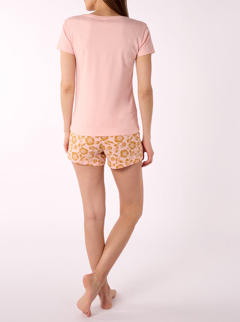 Pyjashort   PUNCHY rose - MELISSA BROWN Rose clair - Kiabi