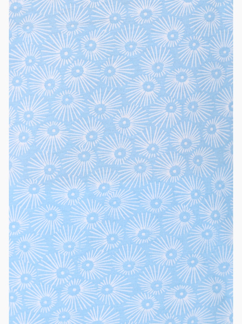 Pyjashort pur coton peigné - Damart Bleu - Kiabi