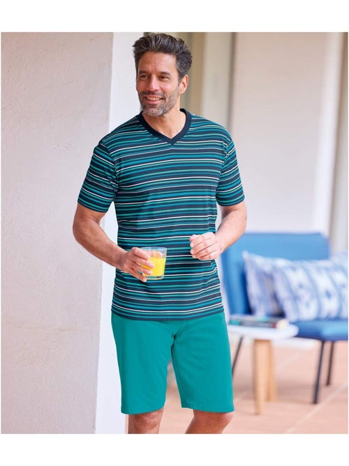 Pyjashort Rayé d’Été  - ATLAS FOR MEN - Kiabi