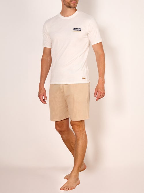 Pyjashort   SAND ecru/nude - HECHTER - Kiabi