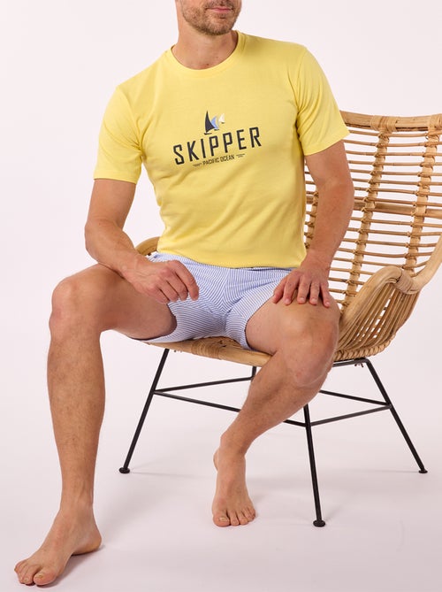 Pyjashort   SKIPPER Jaune - DODO - Kiabi