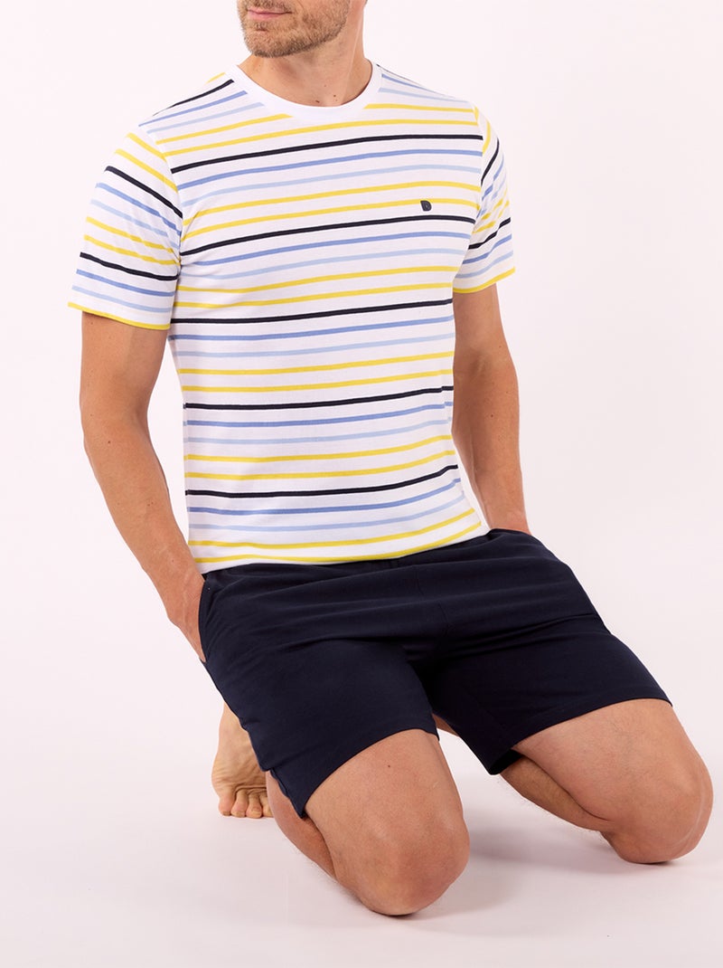 Pyjashort   SKIPPER Marine - DODO Bleu foncé - Kiabi
