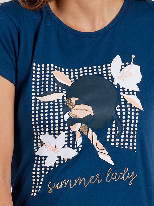 Pyjashort   SUMMER LADY marine - MELISSA BROWN - Kiabi