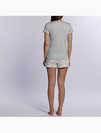 Pyjashort TERRE vert clair/imprimé - DODO