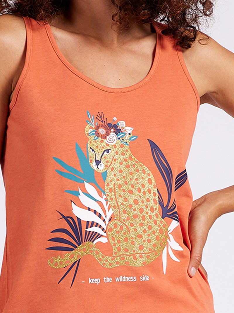 Pyjashort   TIGER orange - MELISSA BROWN Orange - Kiabi