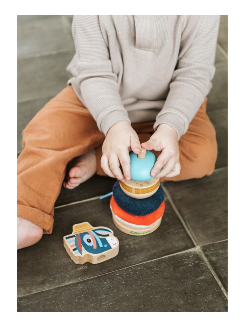 Pyramide à empiler Ignace Bleu - Kiabi