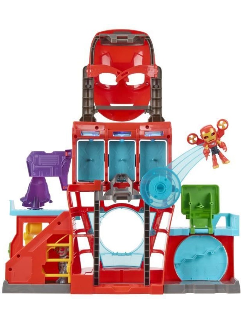 Qg d'iron man, coffret électronique pour enfant, marvel iron man and his awesome friends, dès 4 ans Rouge - Kiabi