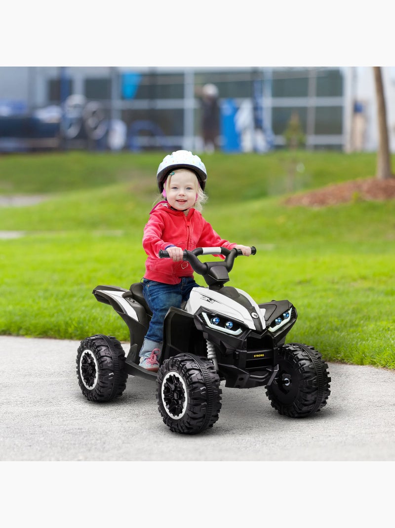Quad buggy électrique enfant 12 v 3 km/h Blanc Blanc - Kiabi