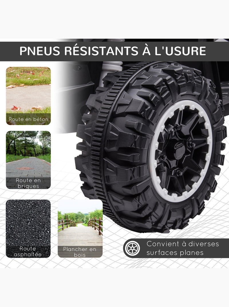 Quad buggy électrique enfant 12 v 3 km/h Blanc Blanc - Kiabi