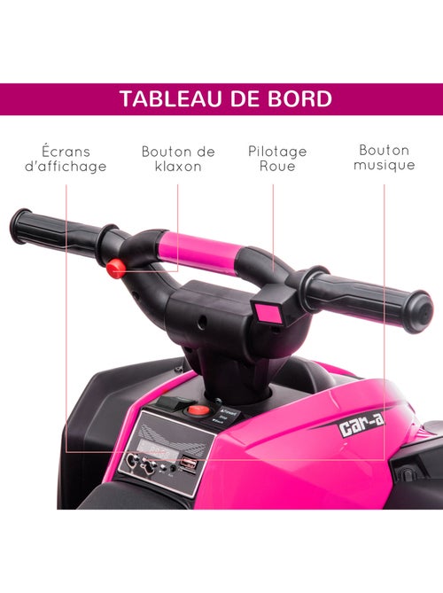 Quad buggy électrique enfant 12 v 3 km/h - Kiabi