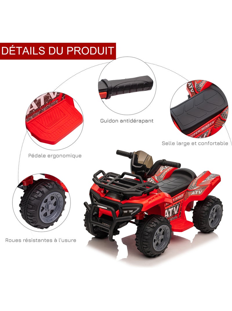 Quad buggy électrique enfant Rouge - Kiabi