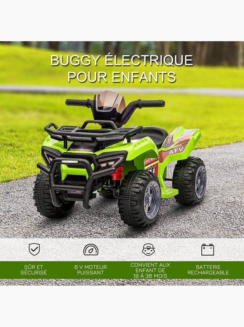 Quad buggy électrique enfant Vert - Kiabi