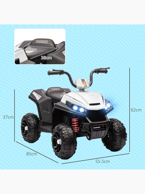 Quad électrique enfant 2 moteurs 12v 5 km/h max. Nombreux effets - Kiabi