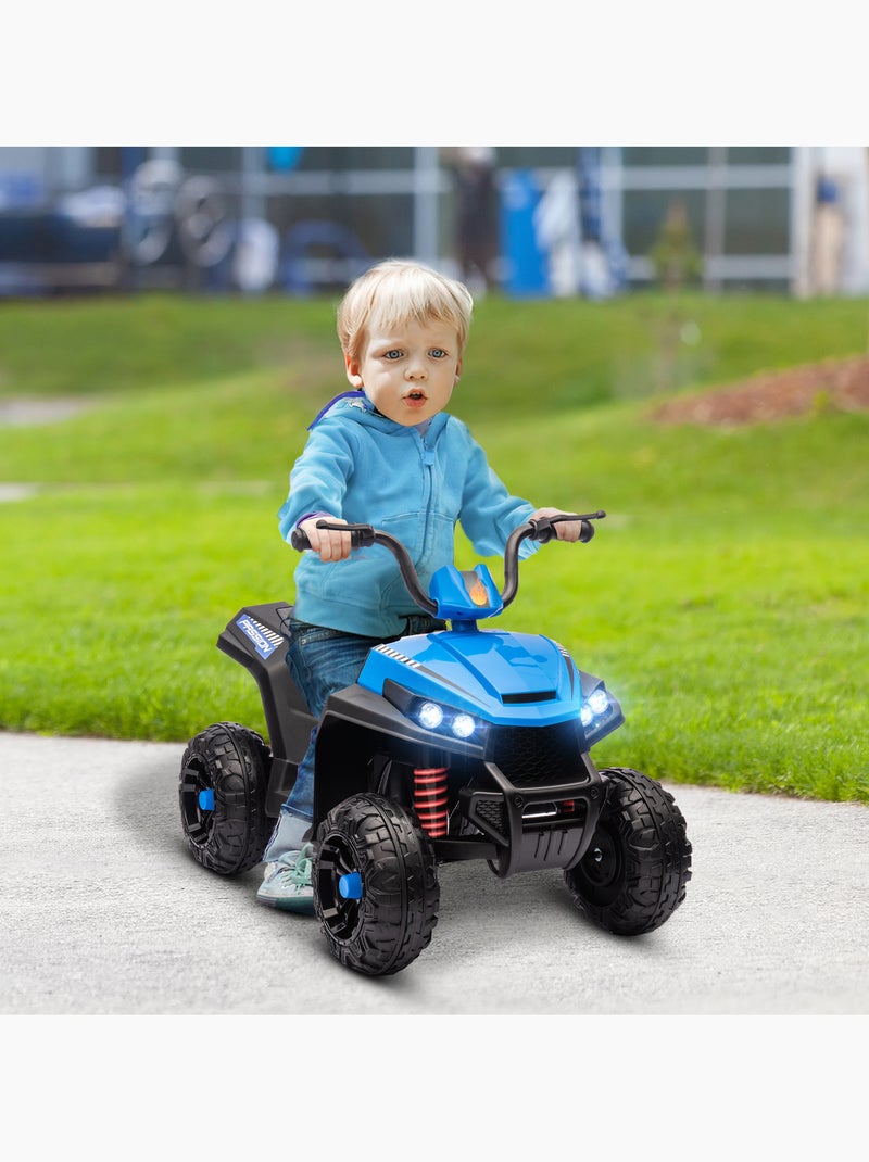 Quad électrique enfant 2 moteurs 12v 5 km/h max. Nombreux effets Bleu Bleu - Kiabi