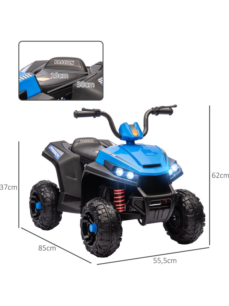 Quad électrique enfant 2 moteurs 12v 5 km/h max. Nombreux effets Bleu Bleu - Kiabi