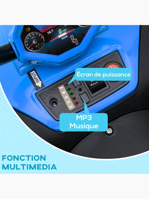 Quad électrique enfant 2 moteurs 12v 5 km/h max. Nombreux effets - Kiabi