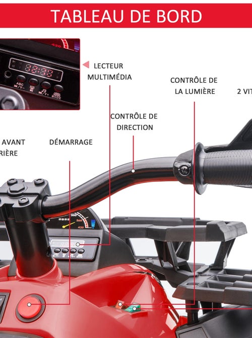 Quad électrique enfant 5 Km/h max. effets lumineux sonores - Kiabi