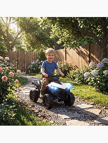 Quad électrique enfant 6v 3km/h phares led effet sonore