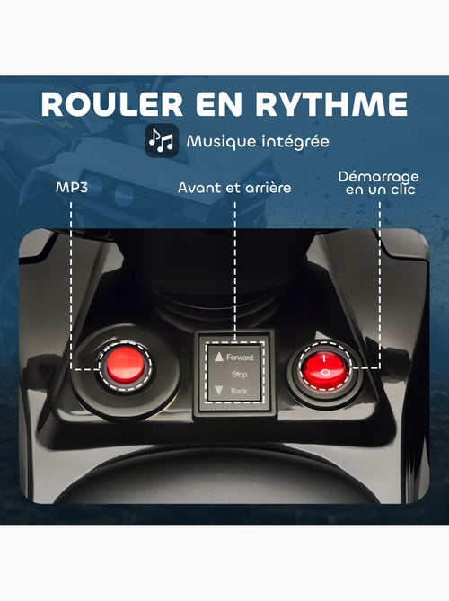 Quad électrique enfant 6v 3km/h phares led effet sonore - Kiabi