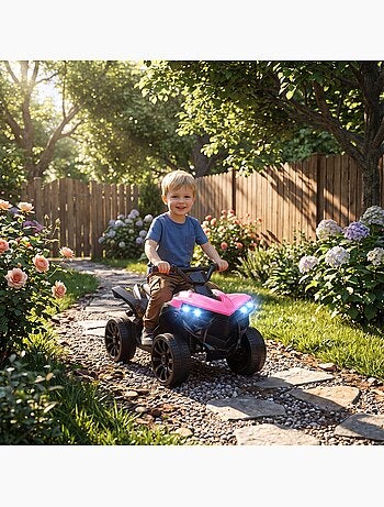 Quad électrique enfant 6v 3km/h phares led effet sonore