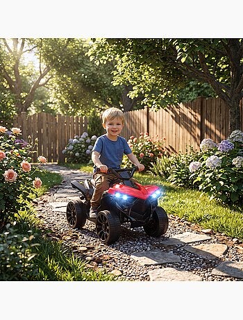 Quad électrique enfant 6v 3km/h phares led effet sonore
