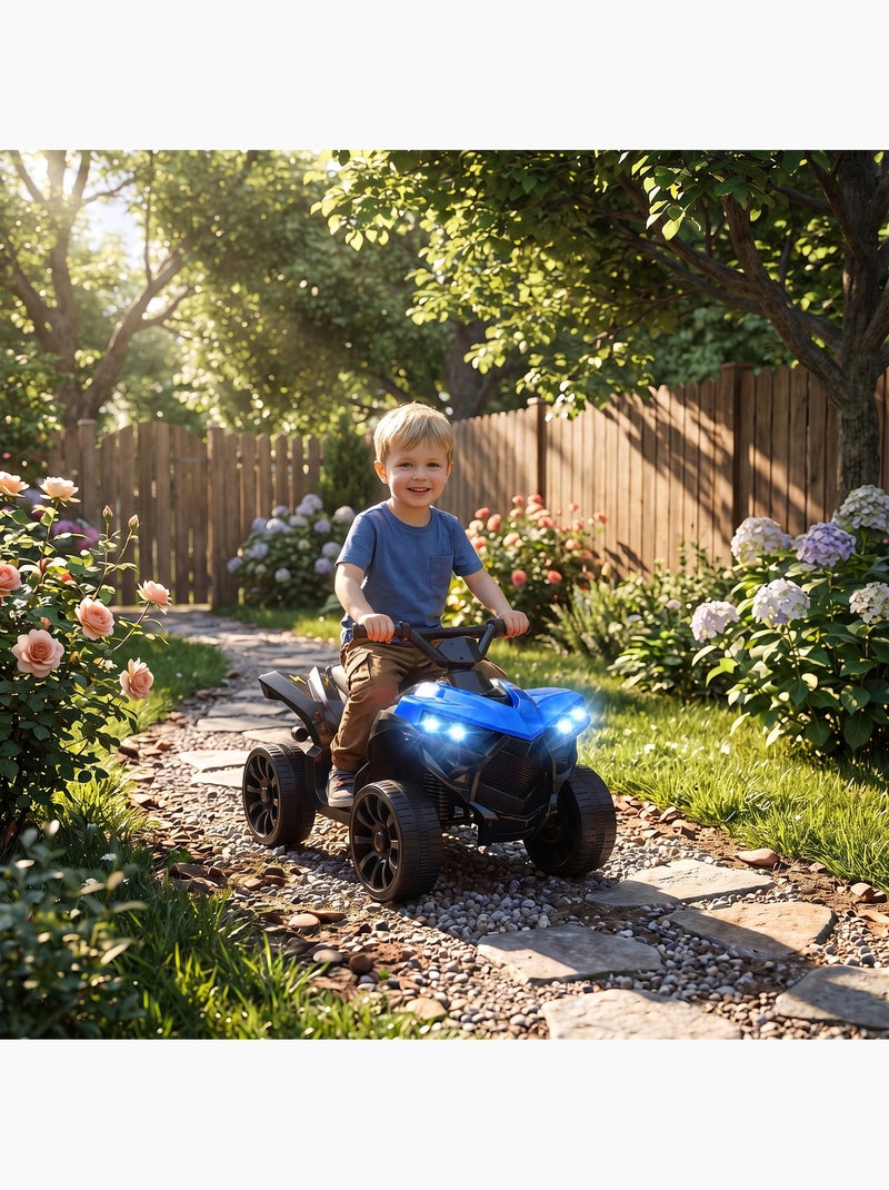 Quad électrique enfant 6v musique et phares bleu Bleu Bleu - Kiabi
