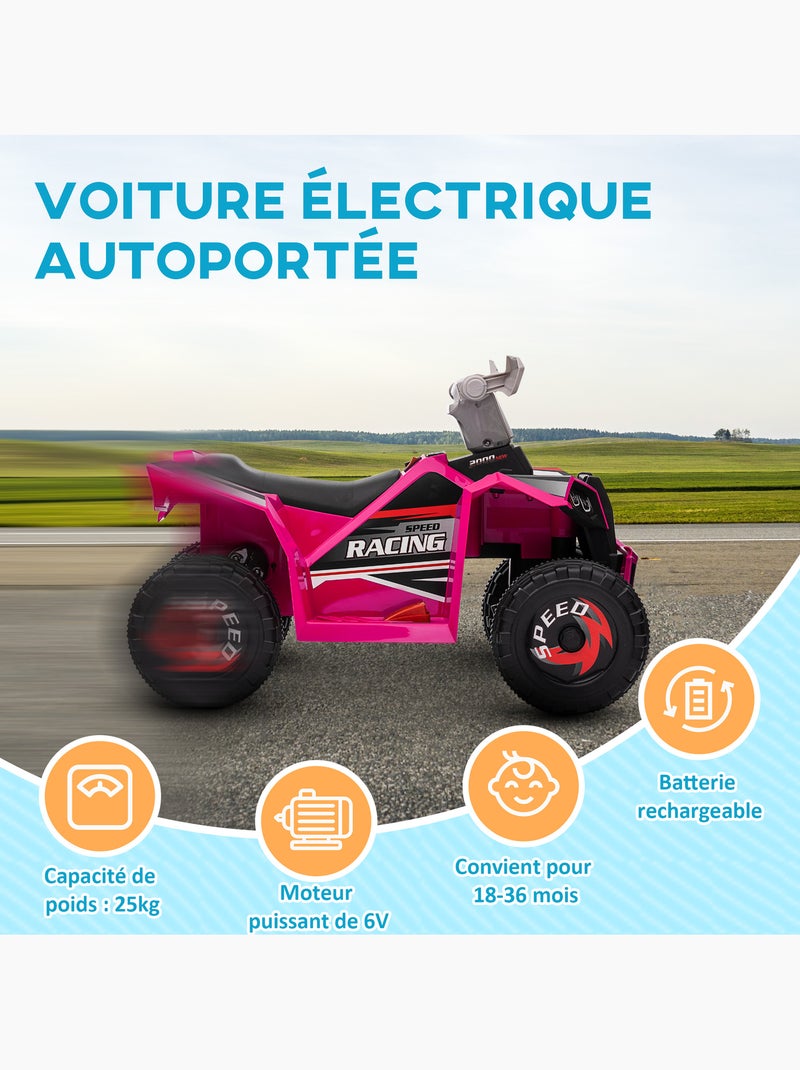 Quad électrique enfant Rose - Kiabi