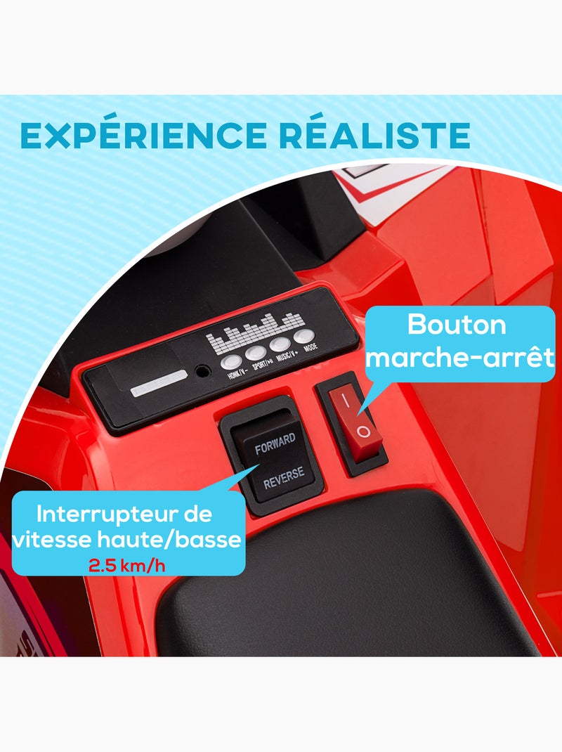 Quad électrique enfant Rouge - Kiabi