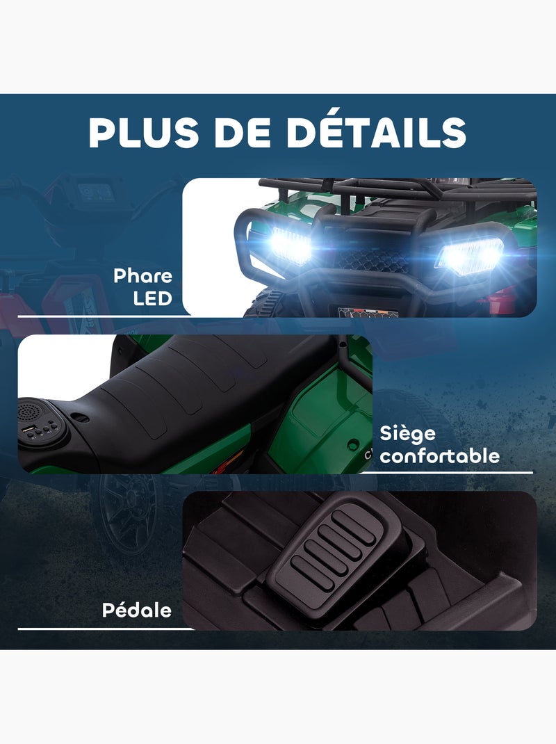 Quad électrique enfant Vert - Kiabi