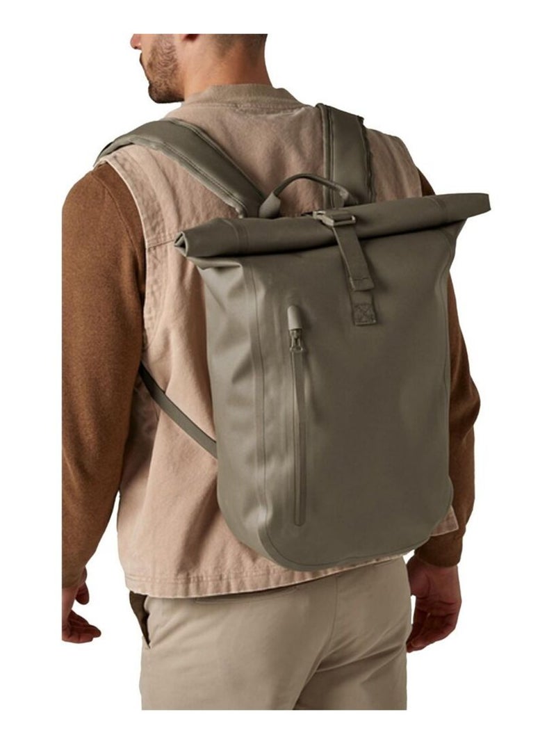 Quadra - Sac à dos motif/style Haut à rouler LITE Beige/Vert/Doré - Kiabi