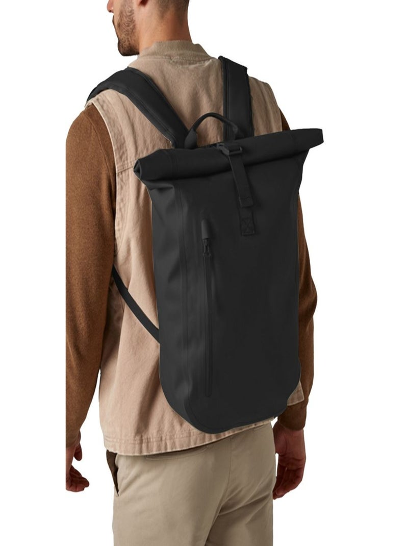 Quadra - Sac à dos motif/style Haut à rouler LITE Noir - Kiabi