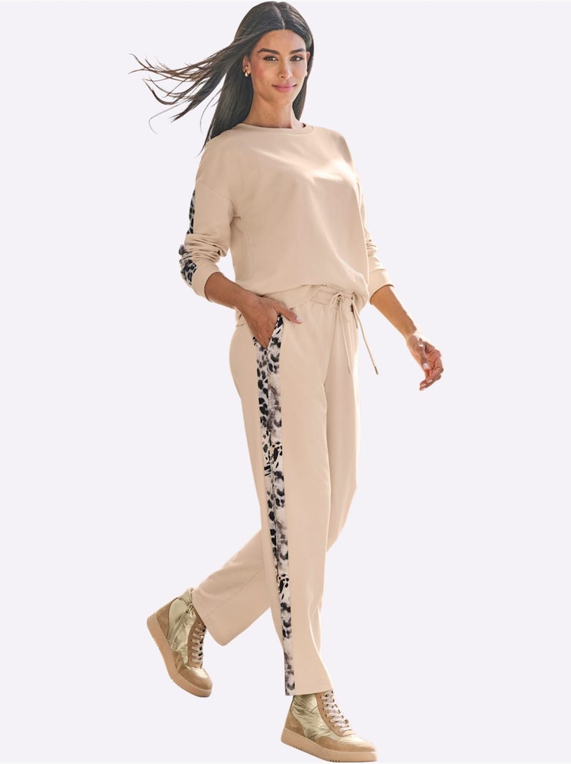 Qualité Sweatshirt Agréable - Taille Standard - Helline Sable - Kiabi