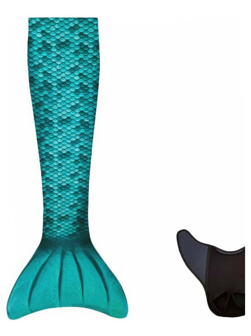 Queue De Sirene Avec Monopalme Aquaris Bleu - Kiabi