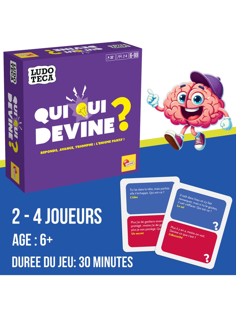 Qui Qui Devine ? – Le Jeu d’Énigmes et de Déduction pour Toute la Famille – Lisciani N/A - Kiabi