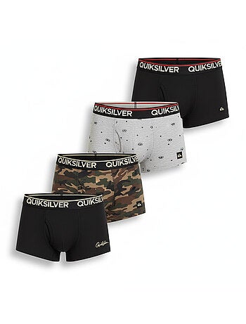 Quiksilver licence officielle boxers homme pack de 4 coffret cadeau