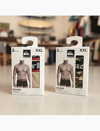 Quiksilver licence officielle boxers homme pack de 4 coffret cadeau