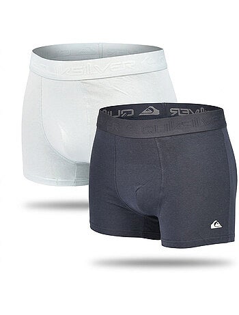 Quiksilver – Pack 2 Boxers Homme Confort Coton Stretch