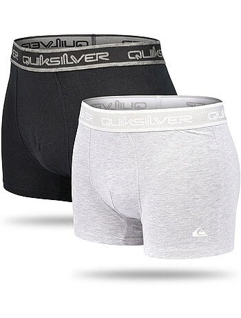 Quiksilver – Pack 2 Boxers Homme Confort Coton Stretch