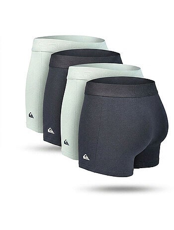 Quiksilver – Pack 4 Boxers Homme Confort Coton Stretch