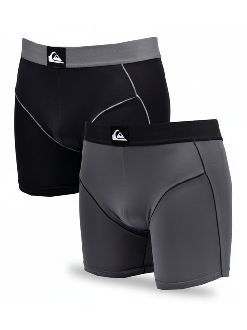 Quiksilver Pack de 2 Boxers Homme Microfibre Sport - Kiabi