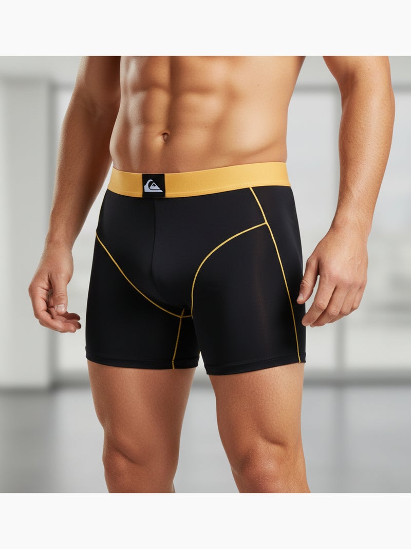 Quiksilver Pack de 2 Boxers Homme Microfibre Sport Noir Noir - Kiabi